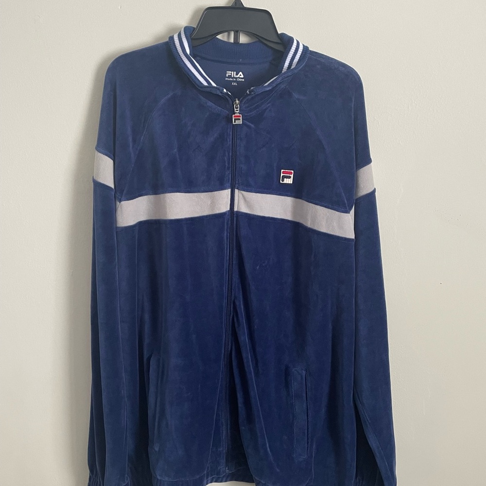 Fila velour track jacket